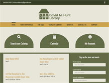 Tablet Screenshot of huntlibrary.org